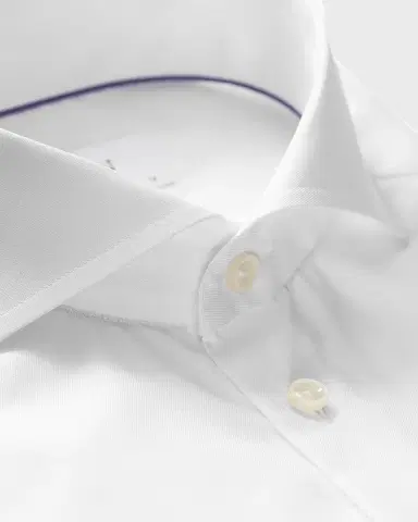 Eton Men's Slim-Fit Twill Dress Shirt with Cutaway Collar | Thumbnail 4