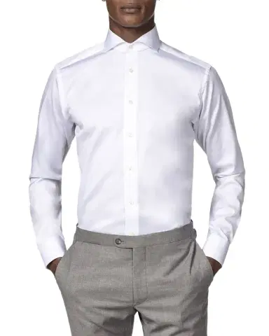 Eton Men's Slim-Fit Twill Dress Shirt with Cutaway Collar | Thumbnail 1