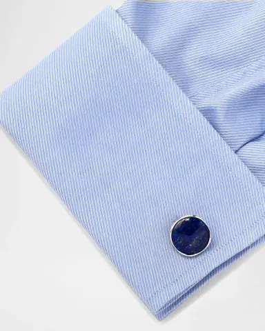 Cufflinks, Inc. Lapis Sterling Silver Cuff Links | Thumbnail 3