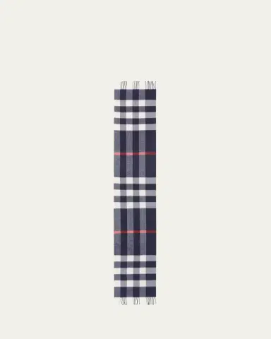 Burberry Men's Giant Check Cashmere Scarf | Thumbnail 3