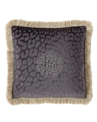Roberto Cavalli Monogram Velvet Pillow, 16"Sq. | Thumbnail 2