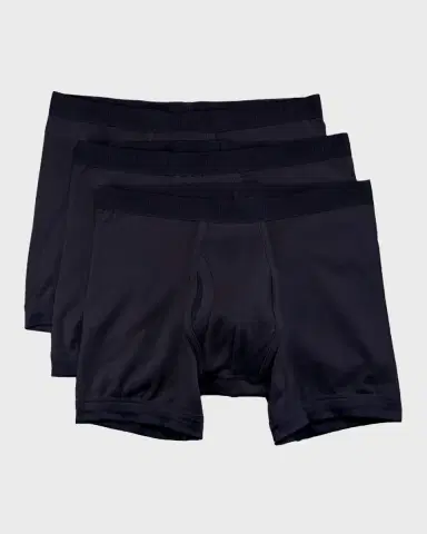 Neiman Marcus Men's 3-Pack Tagless Cotton Stretch Boxer Briefs | Thumbnail 2 Neiman Marcus Men's 3-Pack Tagless Cotton Stretch Boxer Briefs | Thumbnail 2