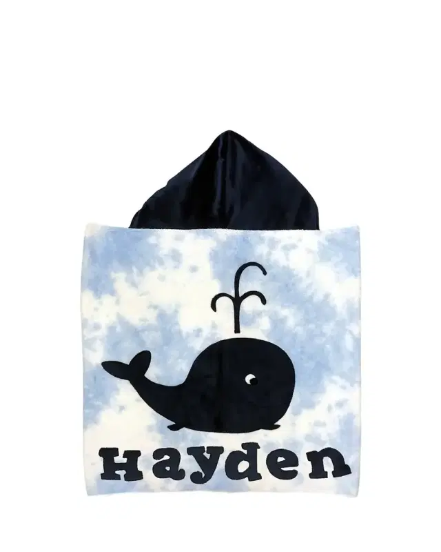 Boogie Baby Boy's Whale Towel, Personalized