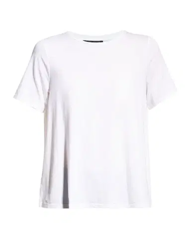 Eileen Fisher Crewneck Short-Sleeve Stretch Jersey Top | Thumbnail 1