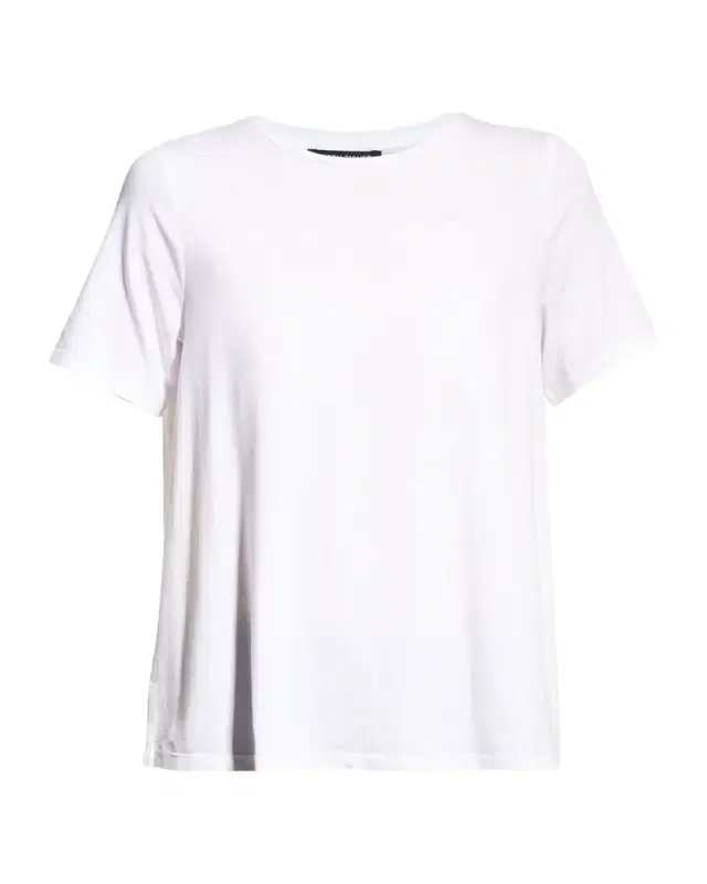 Crewneck Short-Sleeve Stretch Jersey Top