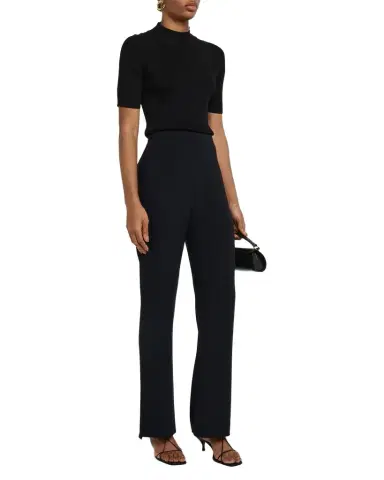 Giorgio Armani Wide Leg Silk Cady Trousers | Thumbnail 1 Giorgio Armani Wide Leg Silk Cady Trousers | Thumbnail 1