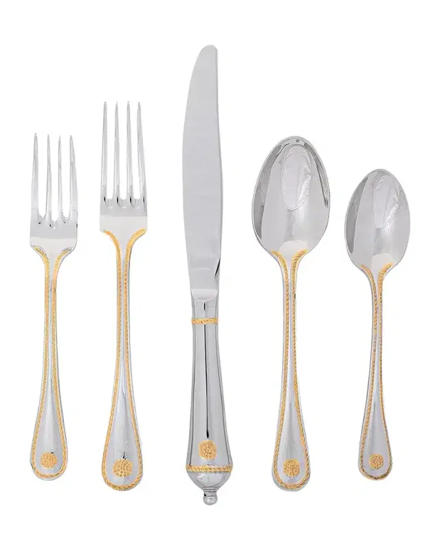 Juliska Berry & Thread Polished with Gold 5-Piece Place Setting