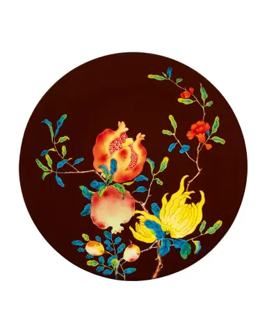 Raynaud Harmonia Chocolate Buffet Plate Coupe | Thumbnail 1