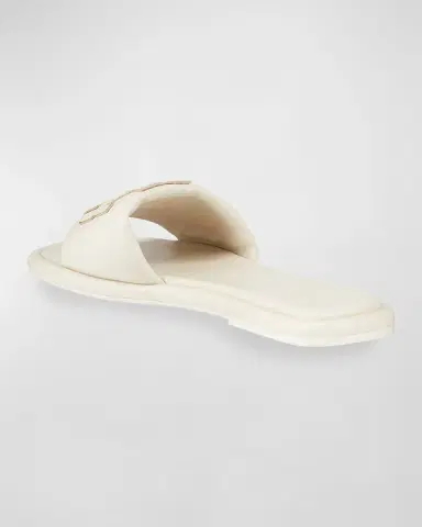 Tory Burch Double T Leather Medallion Slide Sandals | Thumbnail 10 Tory Burch Double T Leather Medallion Slide Sandals | Thumbnail 10