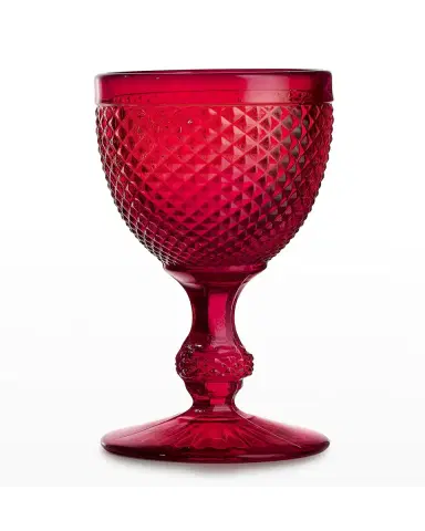 Vista Alegre Bicos Red Water Goblet Glass | Thumbnail 2