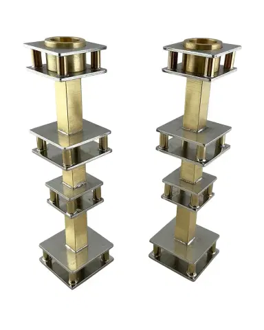 Joy Stember Metal Arts Studio Sylvia Candle Holders by Joy Stember | Thumbnail 1