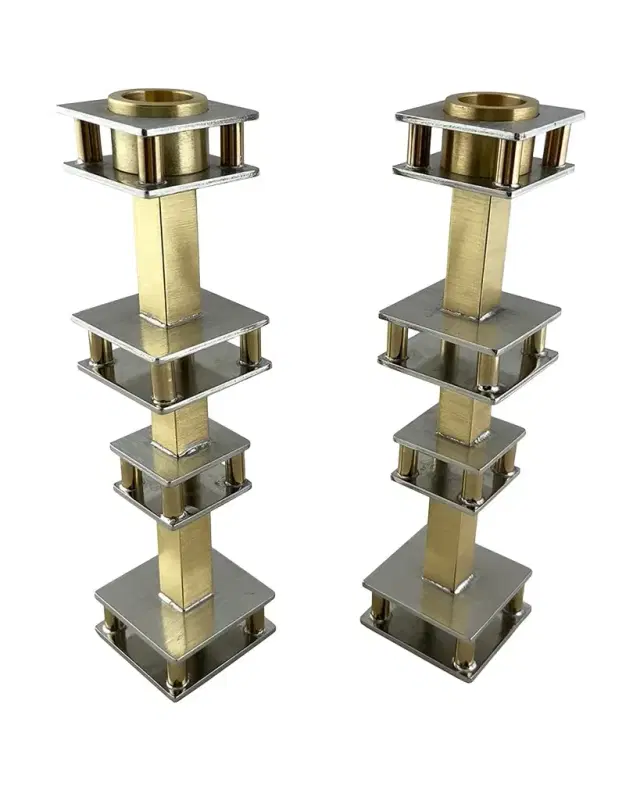 Joy Stember Metal Arts Studio Sylvia Candle Holders by Joy Stember