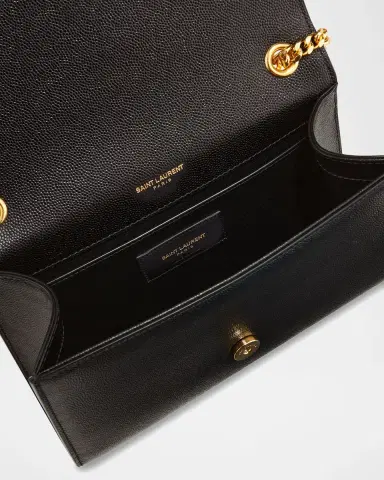 Saint Laurent Kate Small Tassel YSL Wallet on Chain in Grained Leather | Thumbnail 2 Saint Laurent Kate Small Tassel YSL Wallet on Chain in Grained Leather | Thumbnail 2