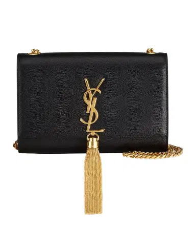 Saint Laurent Kate Small Tassel YSL Wallet on Chain in Grained Leather | Thumbnail 1 Saint Laurent Kate Small Tassel YSL Wallet on Chain in Grained Leather | Thumbnail 1
