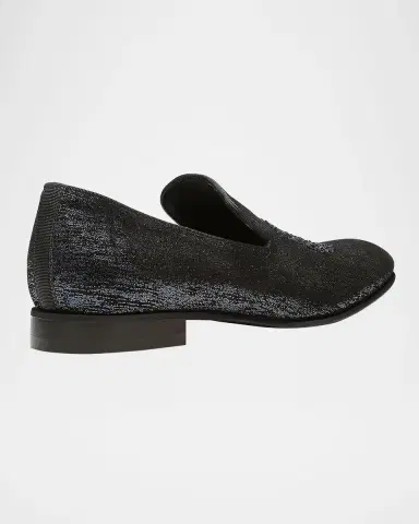 Donald Pliner Men's Spencer Distressed Metallic Skull Loafers | Thumbnail 3 Donald Pliner Men's Spencer Distressed Metallic Skull Loafers | Thumbnail 3