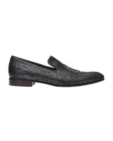 Donald Pliner Men's Spencer Distressed Metallic Skull Loafers | Thumbnail 1 Donald Pliner Men's Spencer Distressed Metallic Skull Loafers | Thumbnail 1