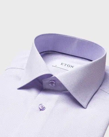 Eton Men's Contemporary-Fit Houndstooth Dress Shirt | Thumbnail 2 Eton Men's Contemporary-Fit Houndstooth Dress Shirt | Thumbnail 2