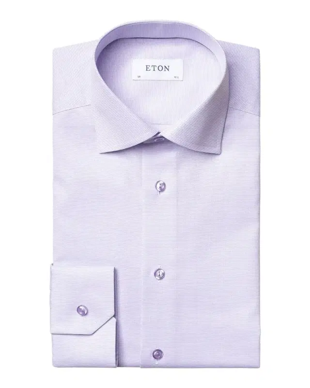 Men 's Contemporary-Fit Houndstooth Dress Shirt, Purple