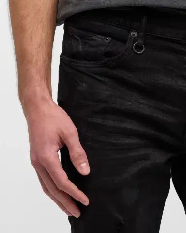 PURPLE Men's Oil Spill Skinny Jeans | Thumbnail 5 PURPLE Men's Oil Spill Skinny Jeans | Thumbnail 5