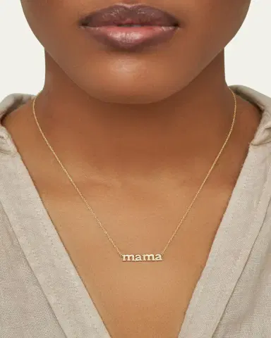 Jennifer Meyer 18k Diamond Mama Necklace | Thumbnail 2 Jennifer Meyer 18k Diamond Mama Necklace | Thumbnail 2