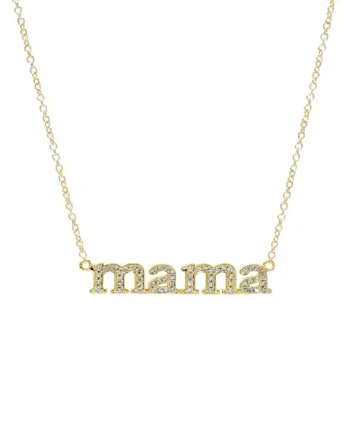 Jennifer Meyer 18k Diamond Mama Necklace | Thumbnail 1 Jennifer Meyer 18k Diamond Mama Necklace | Thumbnail 1