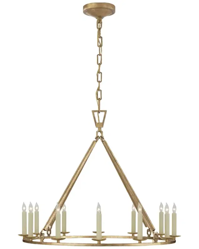 Visual Comfort Signature Darlana Medium Single Ring Chandelier By Chapman & Myers