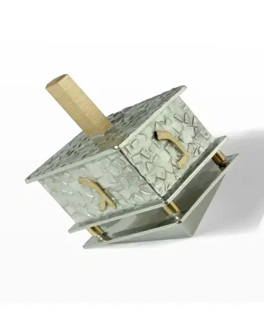 Joy Stember Metal Arts Studio Small Full-Pattern Hanukkah Dreidel by Joy Stember | Thumbnail 2