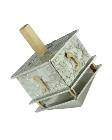 Joy Stember Metal Arts Studio Small Full-Pattern Hanukkah Dreidel by Joy Stember | Thumbnail 1