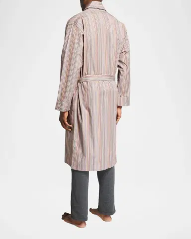 Paul Smith Men's Multi-Stripe Cotton Robe | Thumbnail 2