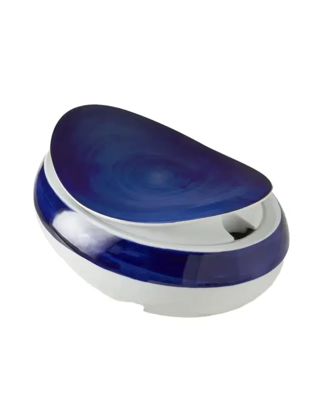 Neiman Marcus Brushstroke Cobalt Tureen