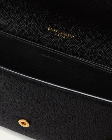 Saint Laurent Uptown YSL Wallet on Chain in Grained Leather | Thumbnail 4 Saint Laurent Uptown YSL Wallet on Chain in Grained Leather | Thumbnail 4
