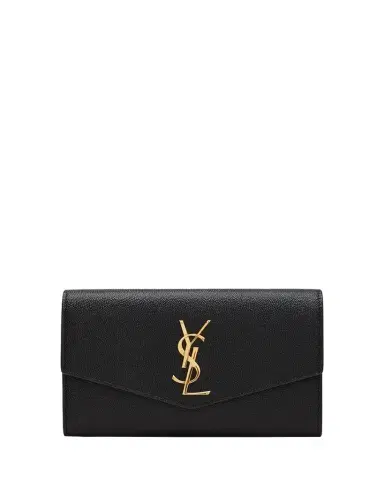 Saint Laurent Uptown YSL Wallet on Chain in Grained Leather | Thumbnail 1 Saint Laurent Uptown YSL Wallet on Chain in Grained Leather | Thumbnail 1