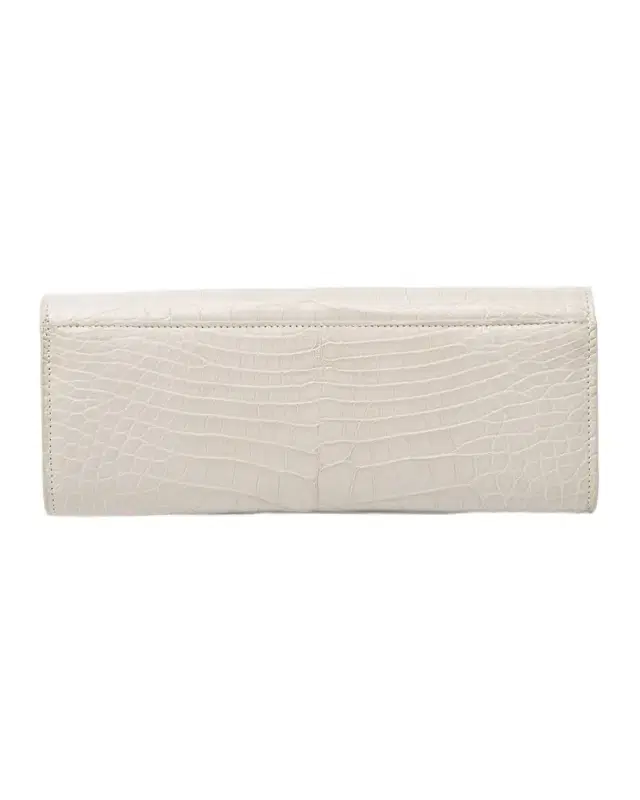 Mini Robbie Alligator Leather Flap Clutch Bag