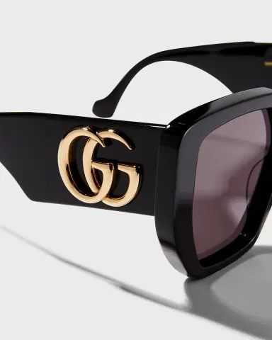 Gucci Oversized Square Acetate Sunglasses | Thumbnail 4