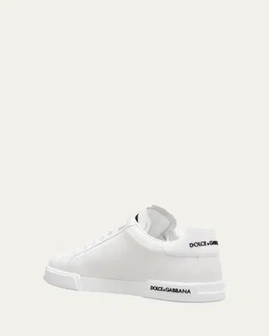 Dolce & Gabbana Men's Portofino Calf Leather Low-Top Sneakers | Thumbnail 6 Dolce & Gabbana Men's Portofino Calf Leather Low-Top Sneakers | Thumbnail 6