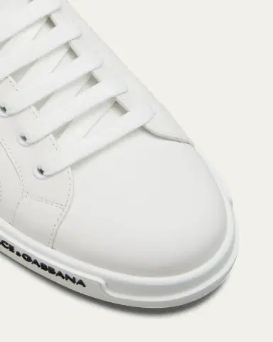 Dolce & Gabbana Men's Portofino Calf Leather Low-Top Sneakers | Thumbnail 7 Dolce & Gabbana Men's Portofino Calf Leather Low-Top Sneakers | Thumbnail 7