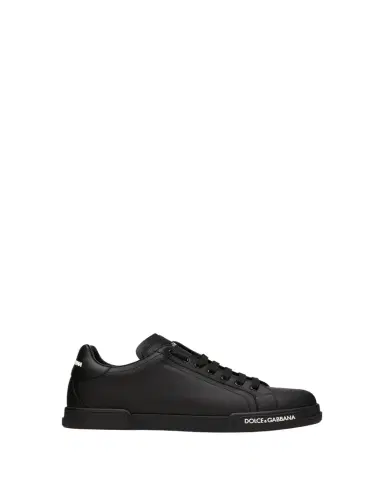 Dolce & Gabbana Men's Portofino Calf Leather Low-Top Sneakers | Thumbnail 1 Dolce & Gabbana Men's Portofino Calf Leather Low-Top Sneakers | Thumbnail 1