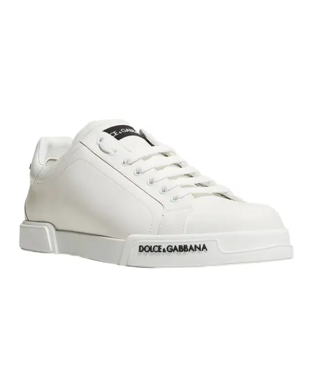 Men's Portofino Calf Leather Low-Top Sneakers