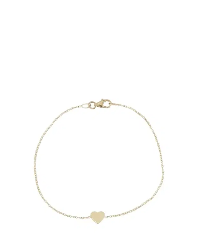 Jennifer Meyer 18k Mini Heart Bracelet