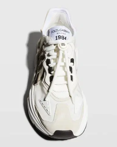 Dolce & Gabbana Daymaster Mixed Leather Runner Sneakers | Thumbnail 4 Dolce & Gabbana Daymaster Mixed Leather Runner Sneakers | Thumbnail 4
