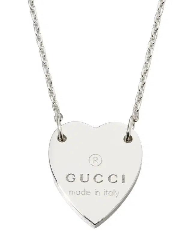 Engraved Heart Trademark Necklace
