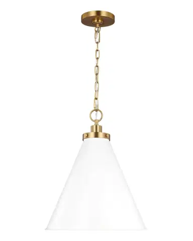 Visual Comfort Studio Wellfleet Medium Cone Pendant By Chapman & Myers | Thumbnail 1