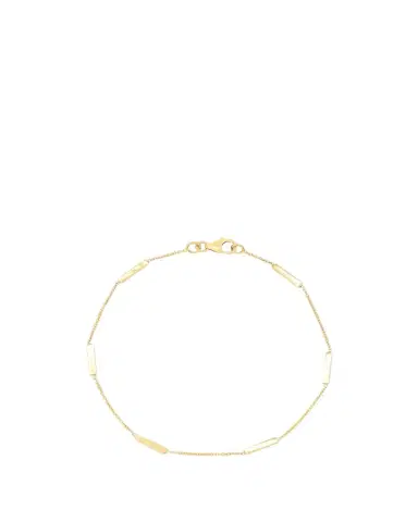 Jennifer Meyer 18K Bar By-the-Inch Bracelet on 14k Chain | Thumbnail 1