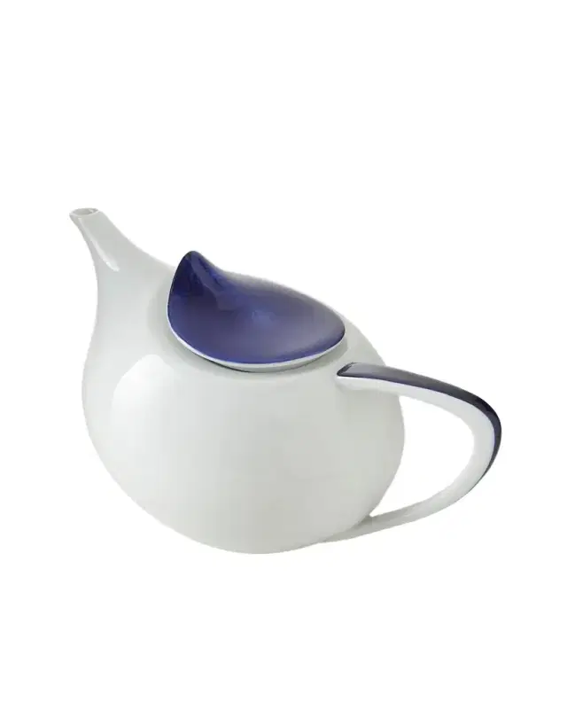 Neiman Marcus Brushstroke Cobalt Teapot