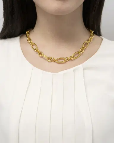 Ben-Amun Gold Link Chain Necklace | Thumbnail 2