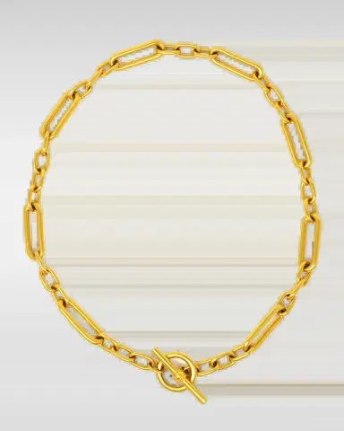 Ben-Amun Gold Oval Link Chain Necklace | Thumbnail 5 Ben-Amun Gold Oval Link Chain Necklace | Thumbnail 5
