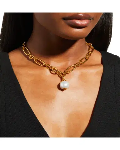 Ben-Amun Gold Oval Link Chain Necklace | Thumbnail 7 Ben-Amun Gold Oval Link Chain Necklace | Thumbnail 7