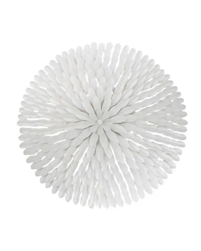 Crystorama Broche 8-Light Matte White Ceiling Mount
