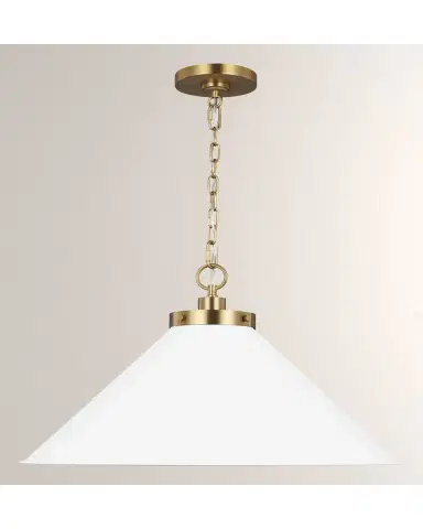 Visual Comfort Studio Wellfleet Medium Wide Pendant By Chapman & Myers | Thumbnail 2 Visual Comfort Studio Wellfleet Medium Wide Pendant By Chapman & Myers | Thumbnail 2