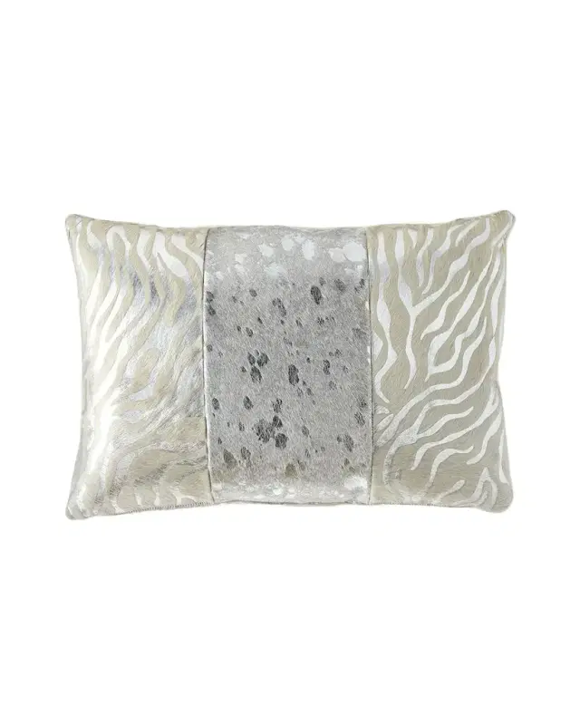 Colorblock Zebra & Spots Pillow, 23" x 15"
